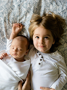 Children Lying down